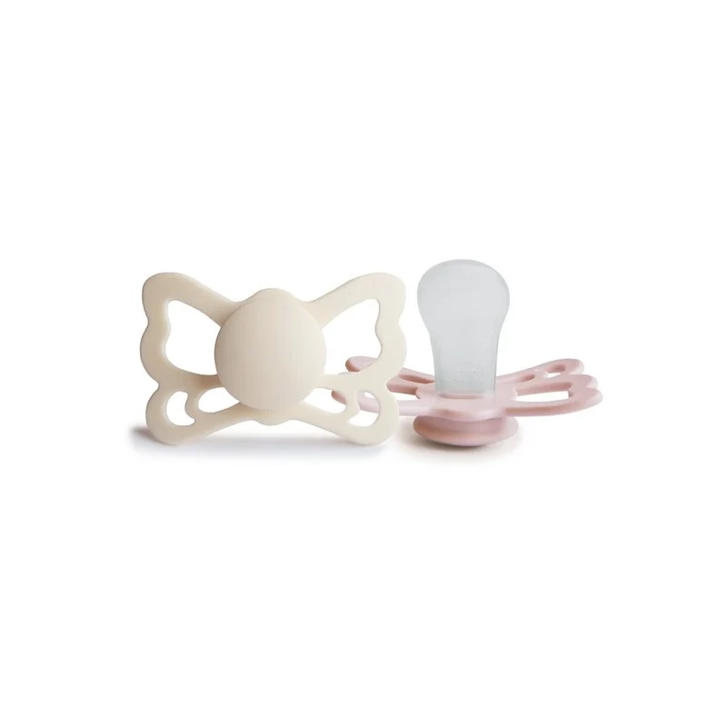 Frigg Butterfly Size 2:6-18 mesi Cream/Blush 2 pezzi — Ciuccio
