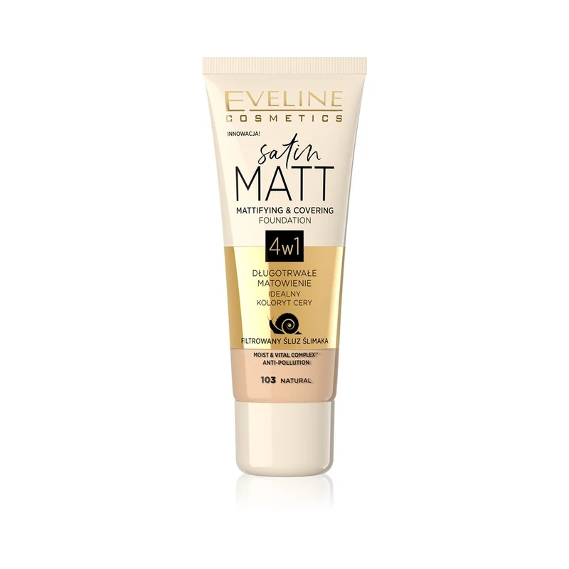 Eveline Cosmetics Satin Matt 103 Natural 30 ml — Fondotinta