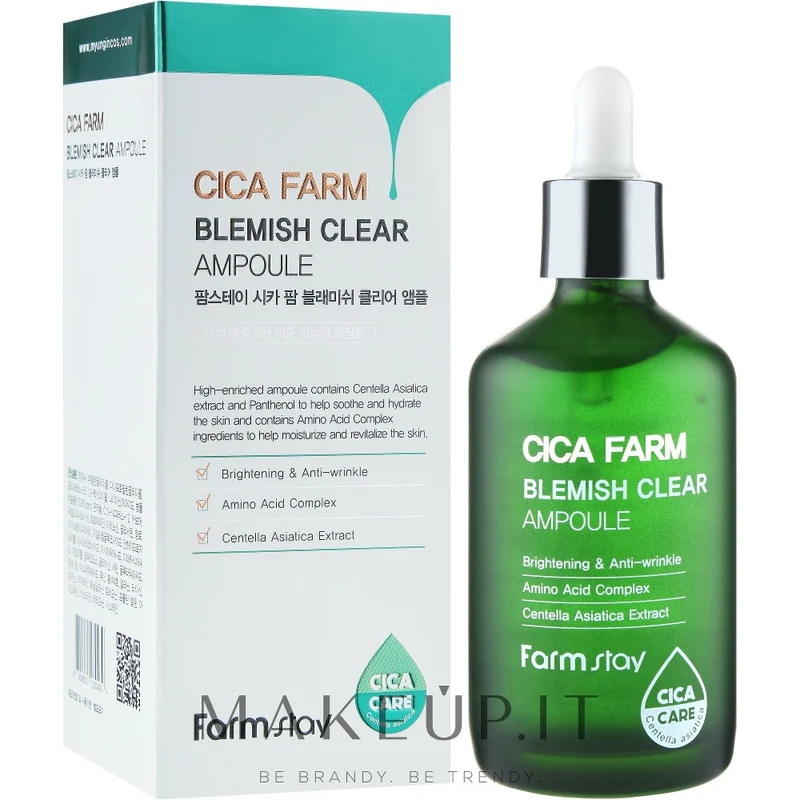 Farmstay Cica Farm Clear Siero viso anti imperfezioni 100 ml — Siero