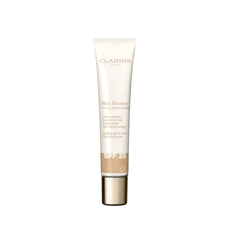 Clarins Skin Illusion SPF 25 01 40 ml — Crema Idratante Colorata