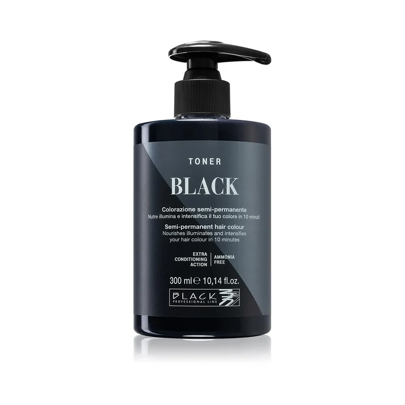 Black Professional Line Toner Nero 300 ml — Tonico colorante capelli