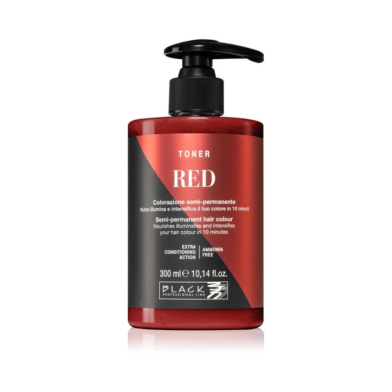 Black Professional Line Toner Rosso 300 ml — Tonico colorante capelli