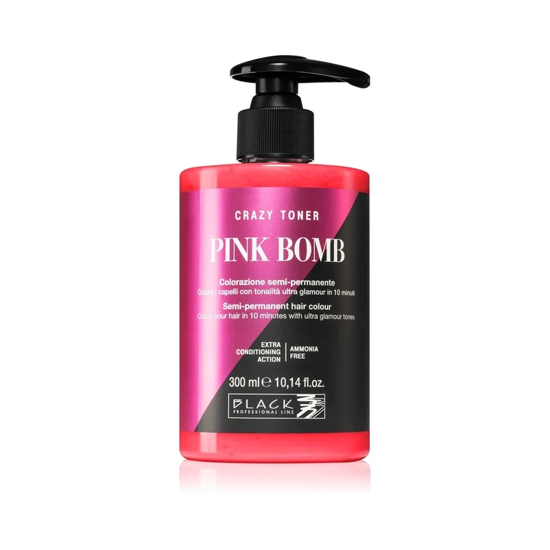 Black Professional Line Crazy Toner Pink Bomb 300 ml — Tonico colorante capelli