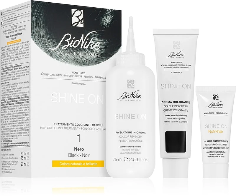 BioNike Shine On Colore 1 Nera — Tinta Permanente Capelli