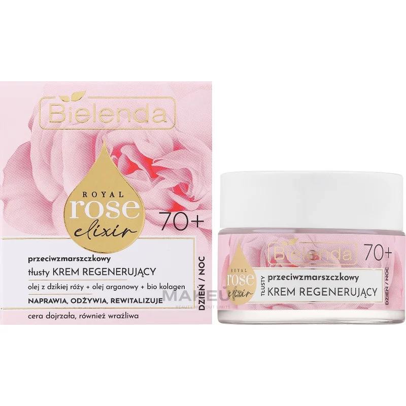 Bielenda Royal Rose Elixir Crema antirughe rigenerante 70+ 50 ml — Crema viso