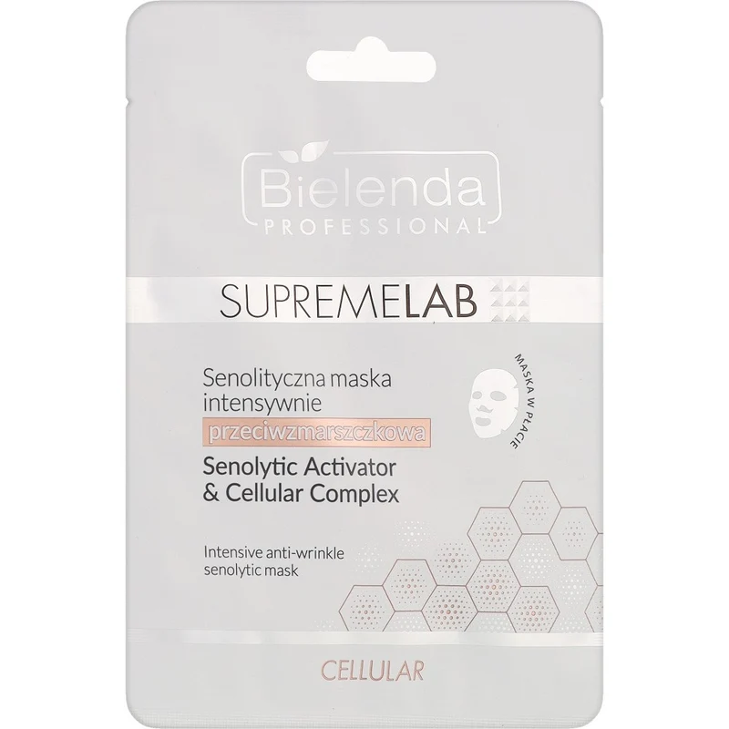 Bielenda Professional Supremelab Cellular maschera in tessuto antirughe — Maschera in tessuto