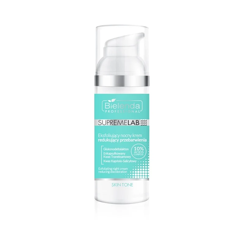 Bielenda Professional Supremelab Skin Tone crema esfoliante notte 50 ml — Crema esfoliante