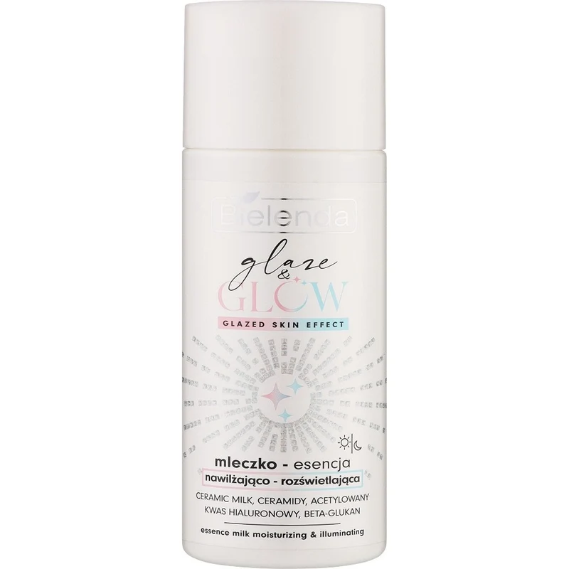 Bielenda GLAZE & GLOW fluido viso illuminante idratante 120 ml — Fluido illuminante viso
