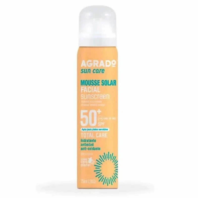 Agrado Spuma Solare Viso Spf50 75 ml — Mousse Solare