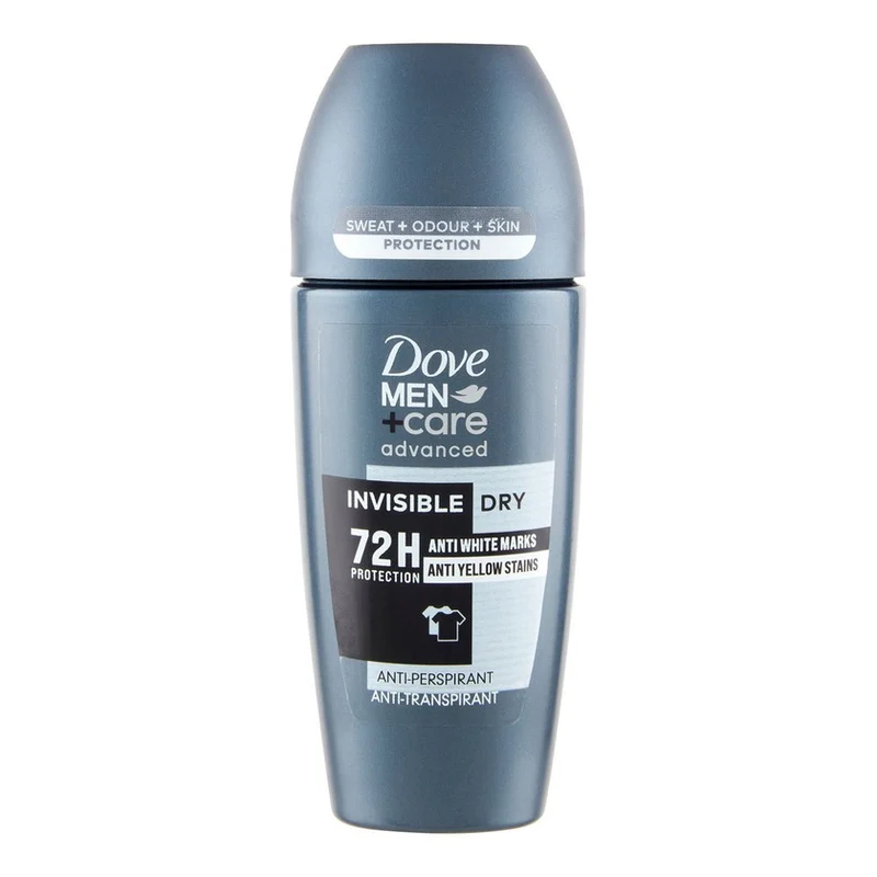 Dove Men Deodorante Roll On 72H Invisble Dry 50 ml — Deodorante