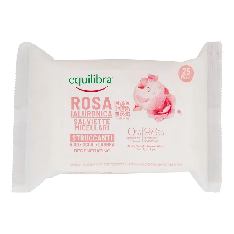 Equilibra Rosa Ialuronica Salviette Micellari Struccanti — Salviette struccanti