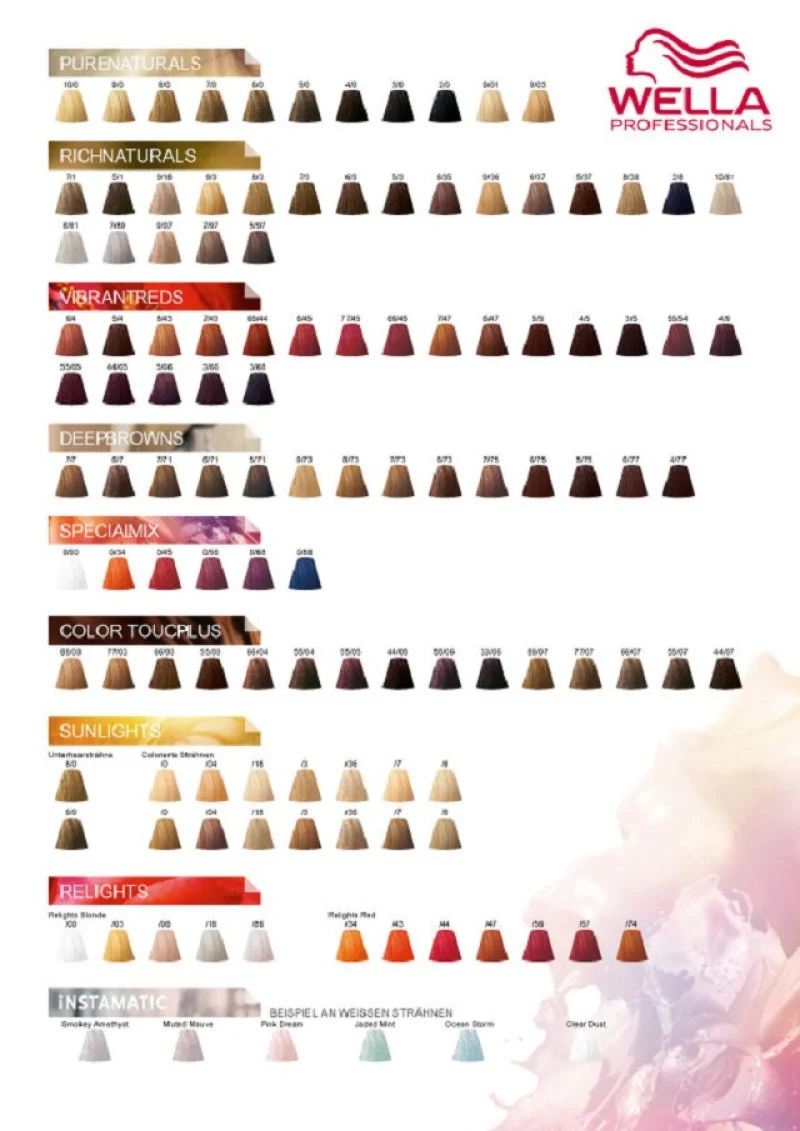 Wella Professionals Tavolozza dei colori capelli — Tavolozza colori