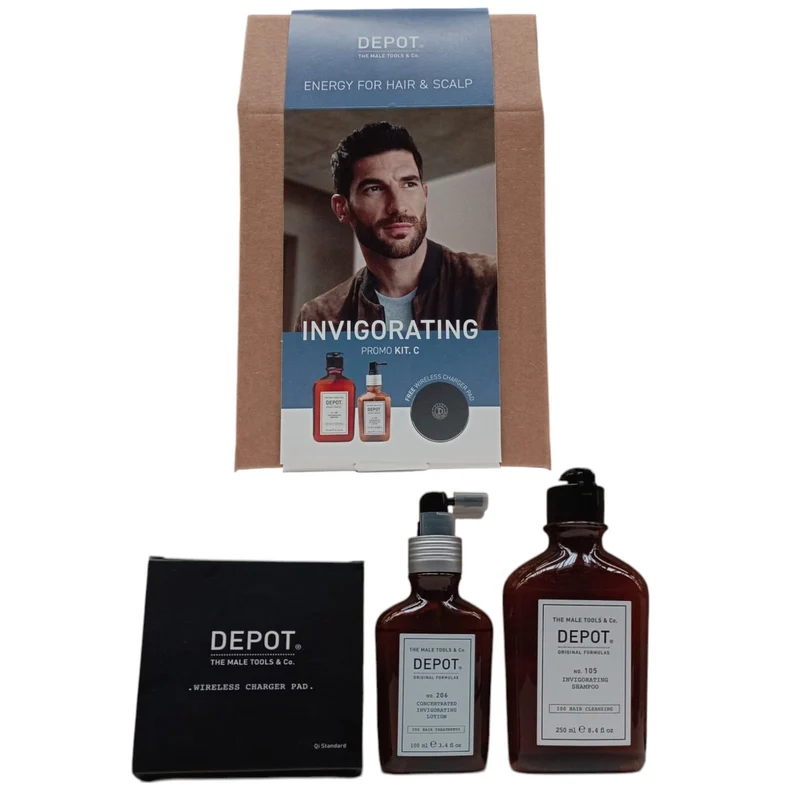 Depot Kit Rinvigorente C 100 Detergente Capelli No. 105 Shampoo 250 ml — Kit Capelli