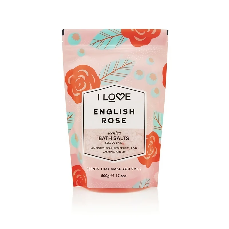 I Love Signature Rosa Inglese Sale da Bagno 500 g — Sale da Bagno
