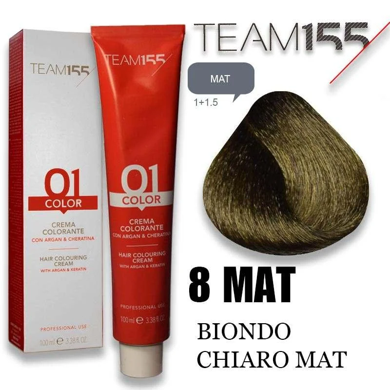 Team 155 Tintura 8 mat 100 ml — Tintura capelli