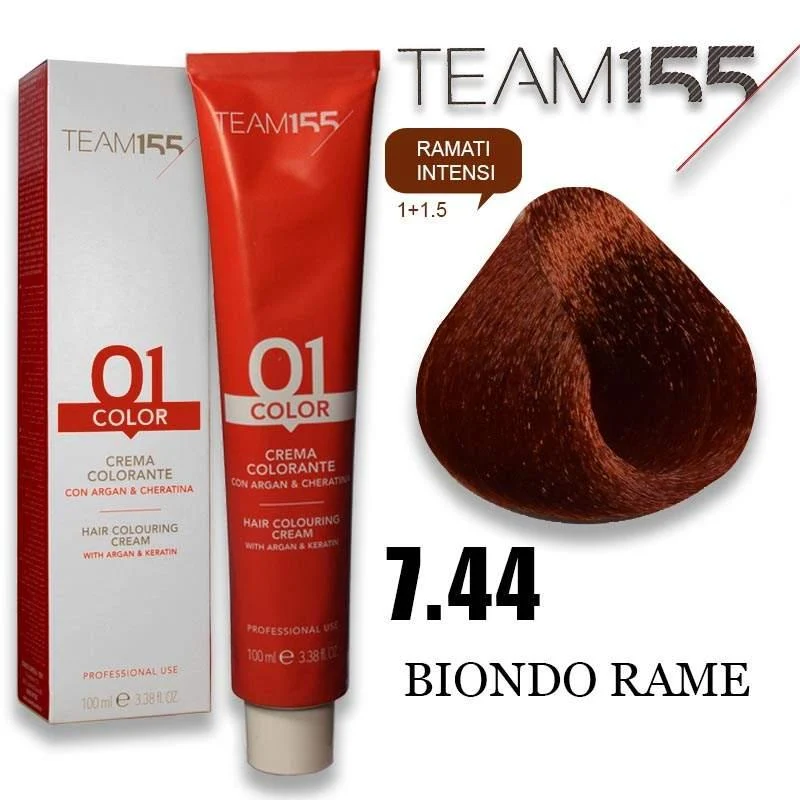 Team 155 Tintura 7.44 100 ml — Tintura capelli