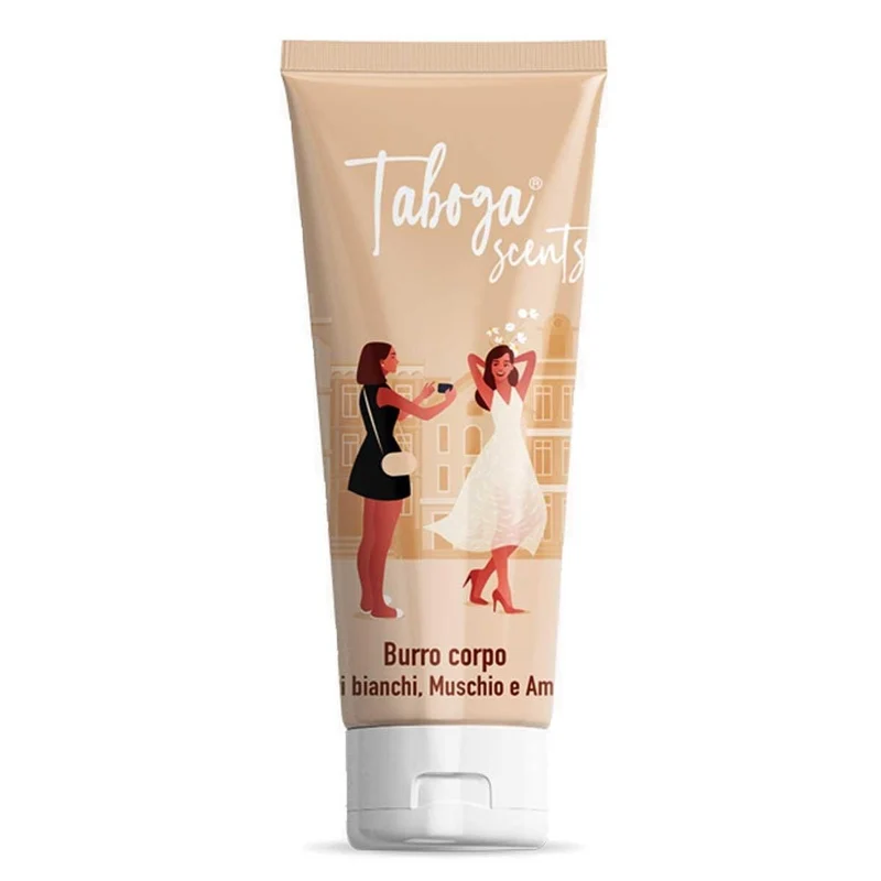 Taboga Burro corpo Fiori bianchi muschio e ambra 250 ml — Burro corpo