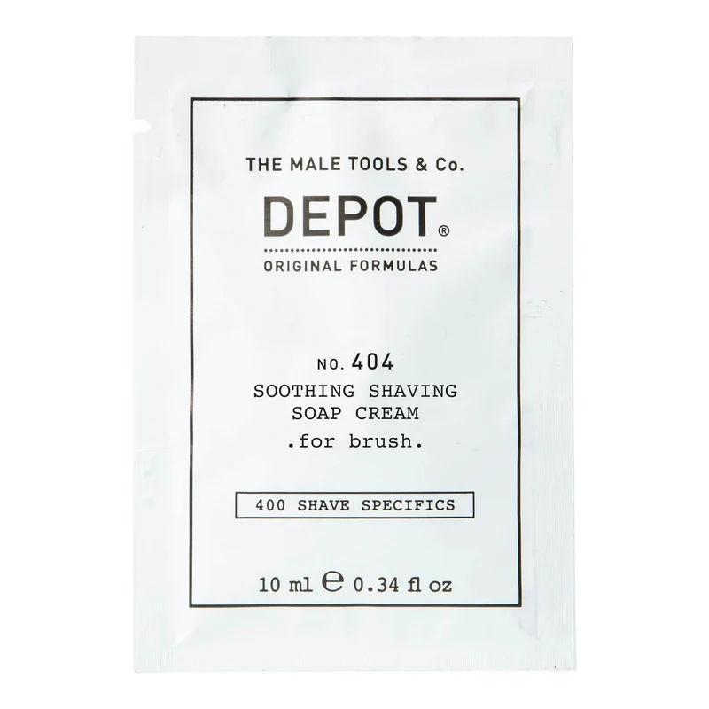 Depot 400 Specifiche per la rasatura n. 404 Allantoina Crema sapone da barba 10 ml — Crema sapone da barba