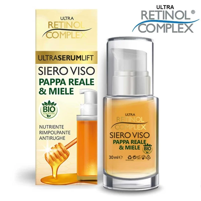 Retinol complex Siero viso pappa reale & miele 30 ml — Siero viso