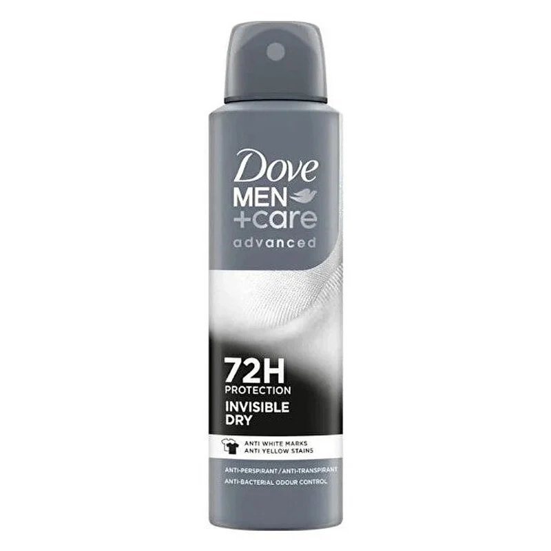 Dove Spray Antitraspirante Uomo Invisibile Secco 150ml — Antitraspirante