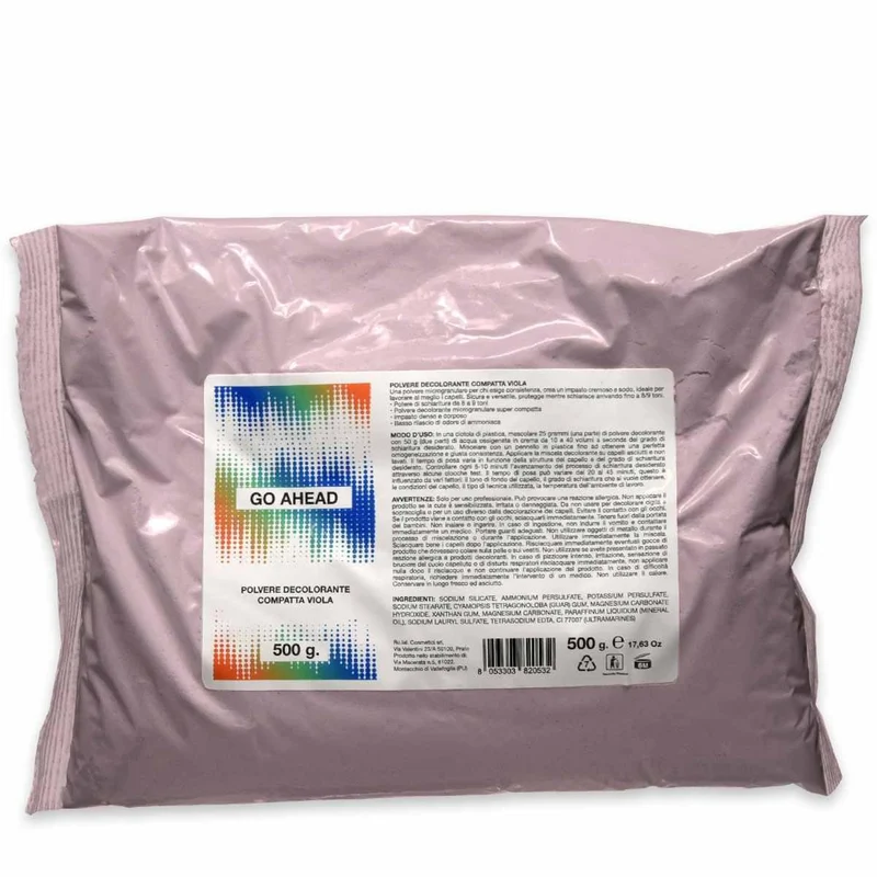 Go Ahead polvere decolorante viola 500 gr — Polvere decolorante