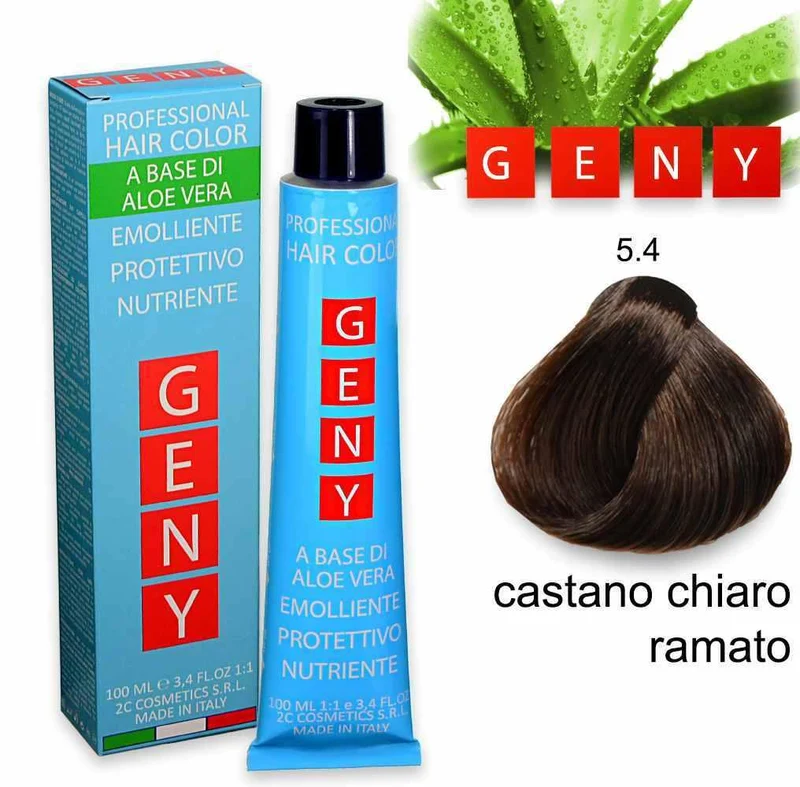 Geny professional tintura Castano Chiaro Ramato 5.4 100 ml — Tinta capelli