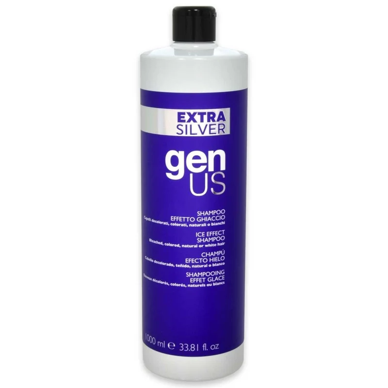 Genus shampoo extra silver effetto ghiaccio 1000 ml — Shampoo