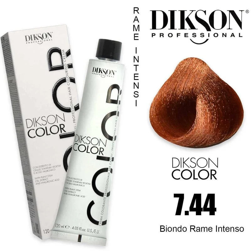 Dikson Color 120 ml 7.44 Biondo Rame Intenso — Crema colorante