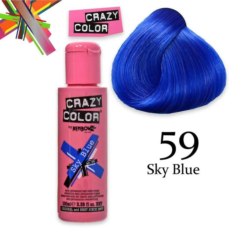 Crazy Color semipermanente Sky Blue 100 ml — Smalto semipermanente