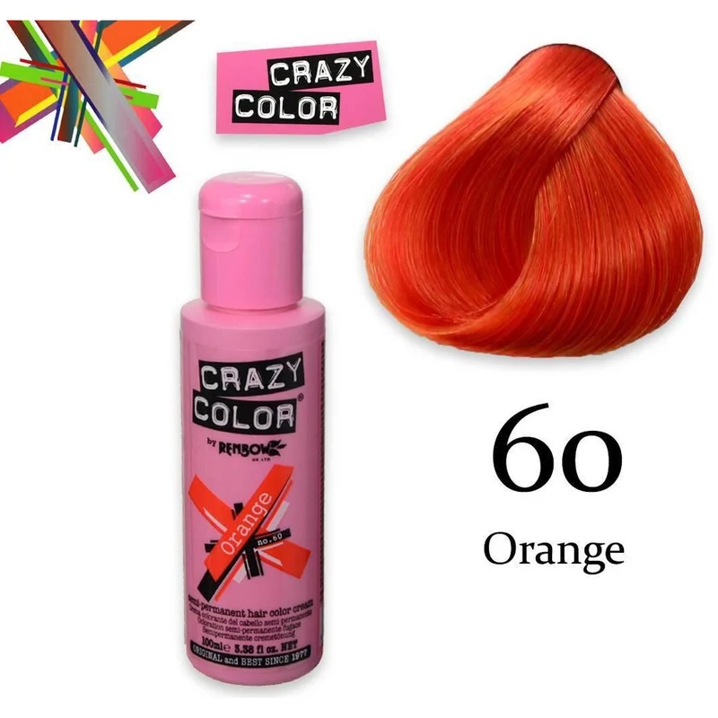 Crazy Color semipermanente Arancione 100 ml — Smalto semipermanente