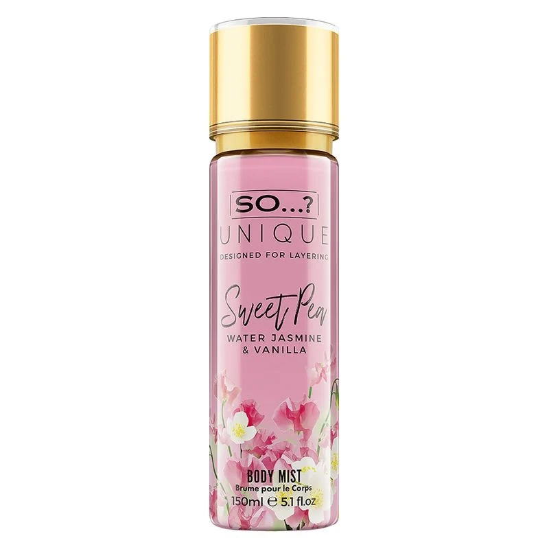 So...? Unique Spray corpo Sweet Pea 150 ml — Spray corpo