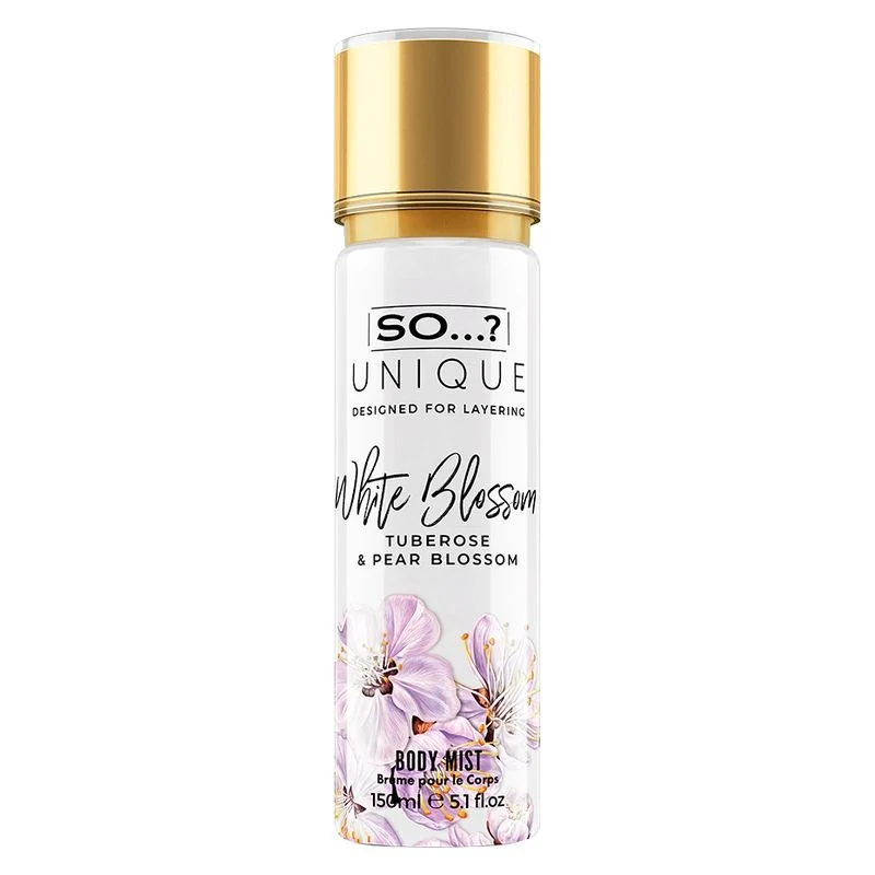 So...? Unique White Blossom 150 ml — Spray corpo