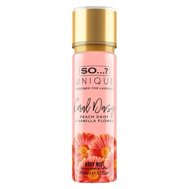 So...? Unique Coral Daisy 150 ml — Spray corpo