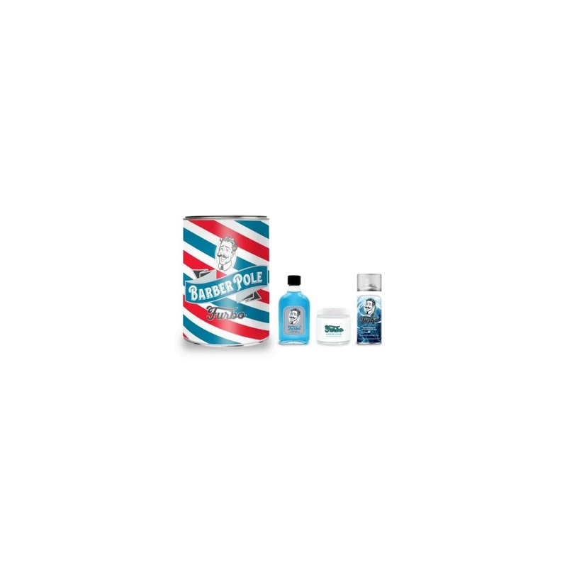 Furbo Vintage Blu Barber Pole 3 pezzi 300+100+100 ml — Set Barba