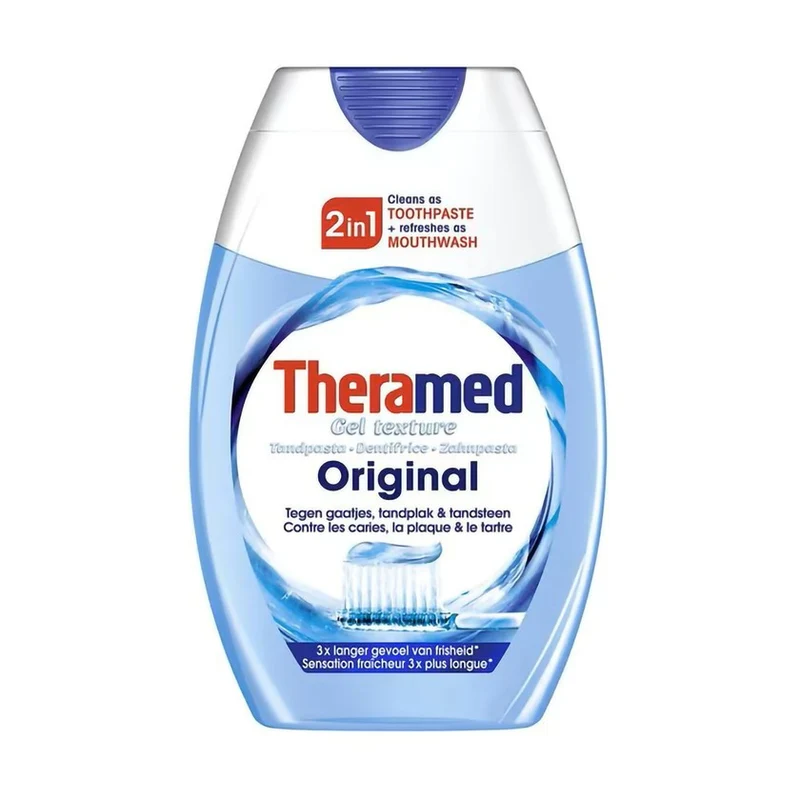 Theramed 2 In 1 Original Dentifrice + Eau Buccale 75 ml — Dentifricio