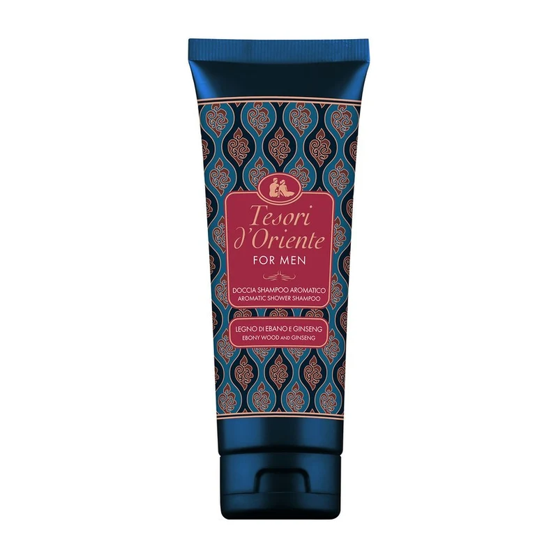Tesori d'oriente Docciashampoo Da Uomo Legno Di Ebano E Ginseng 250 ml — Docciashampoo