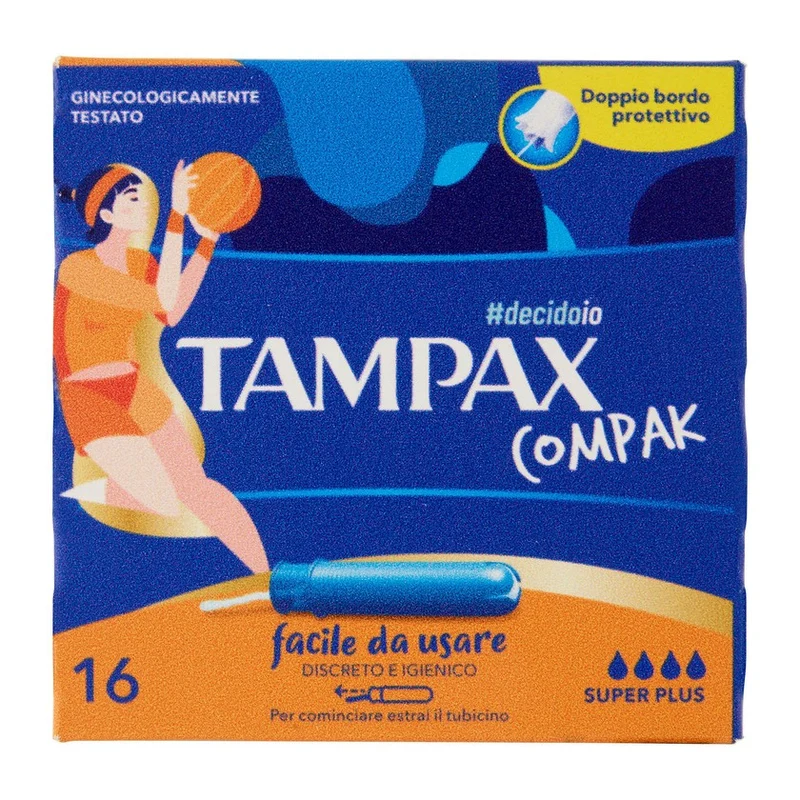 Tampax Compak Super Plus 16 Pezzi — Assorbente interno