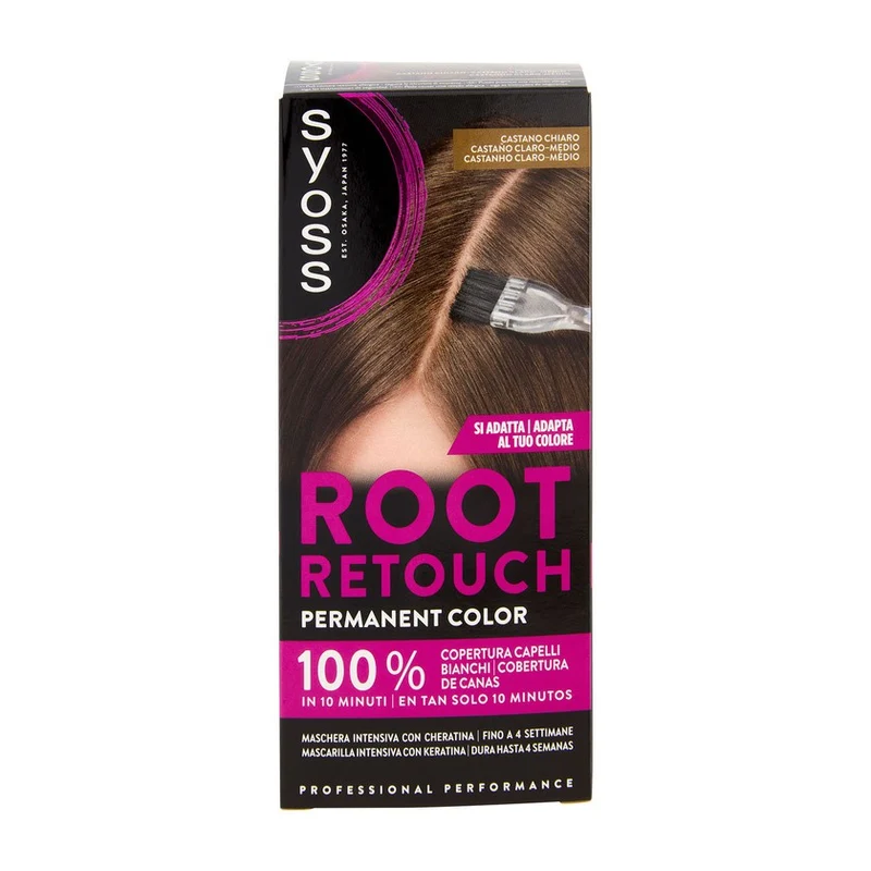 Syoss Root Retouch Permanent Color Castano Chiaro — Colorazione permanente per capelli