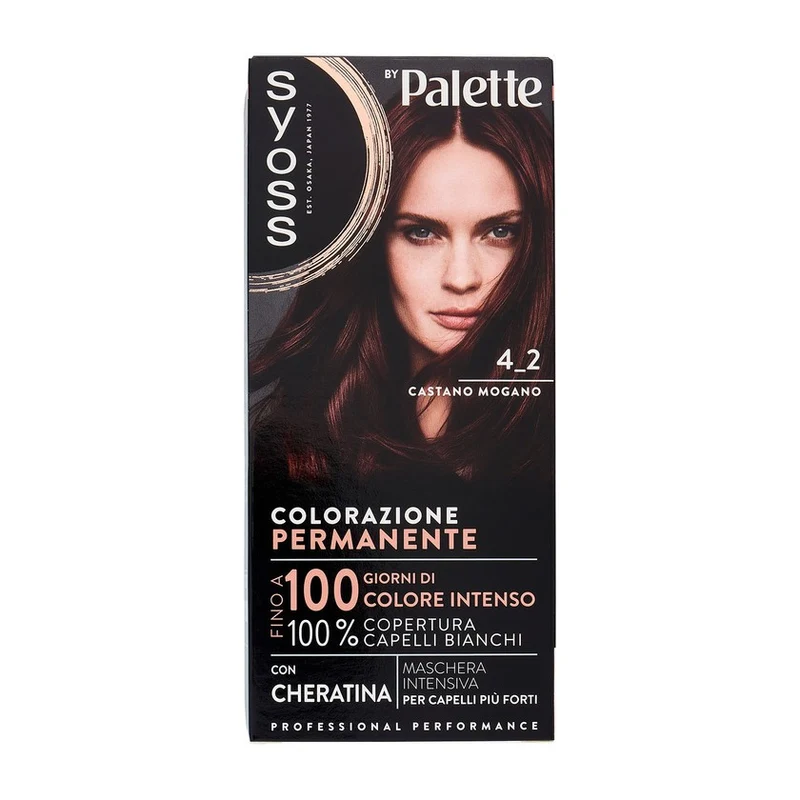 Syoss Permanent Cool Color Castano Mogano 4_2 — Tinta permanente