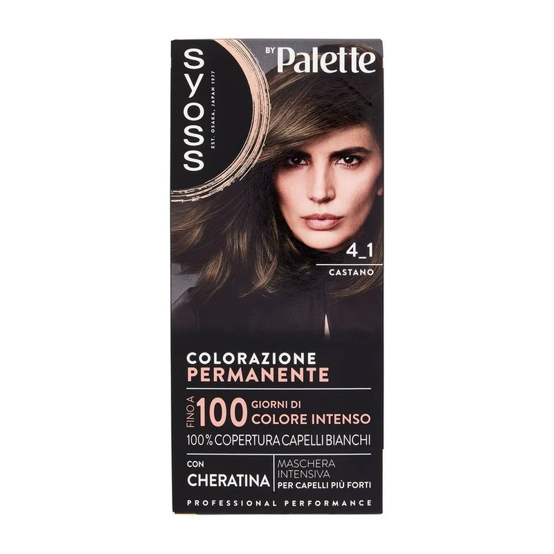 Syoss Permanent Cool Color Castano 4_1 — Colorante capelli