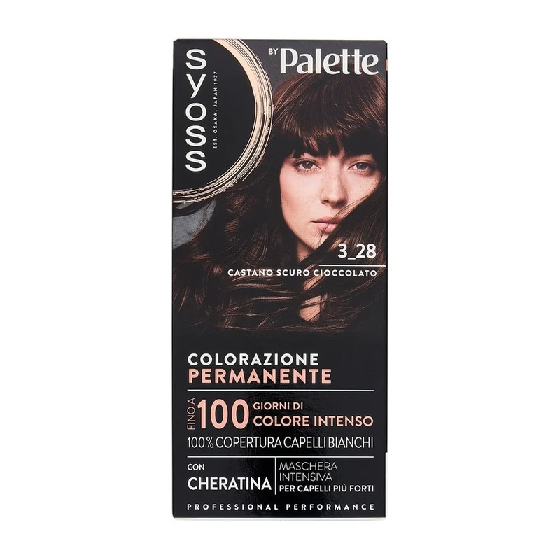 Syoss Permanent Cool Color Castano Scuro Cioccolato 3_28 — Colorante capelli