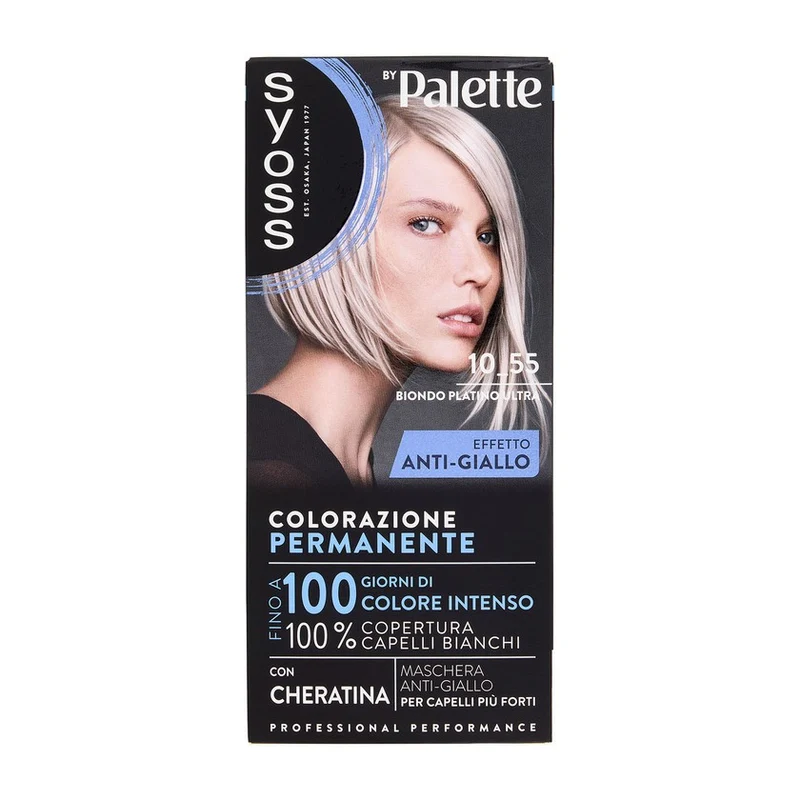 Syoss Permanent Cool Color Biondo Platino Ultra 10_55 — Colorante capelli