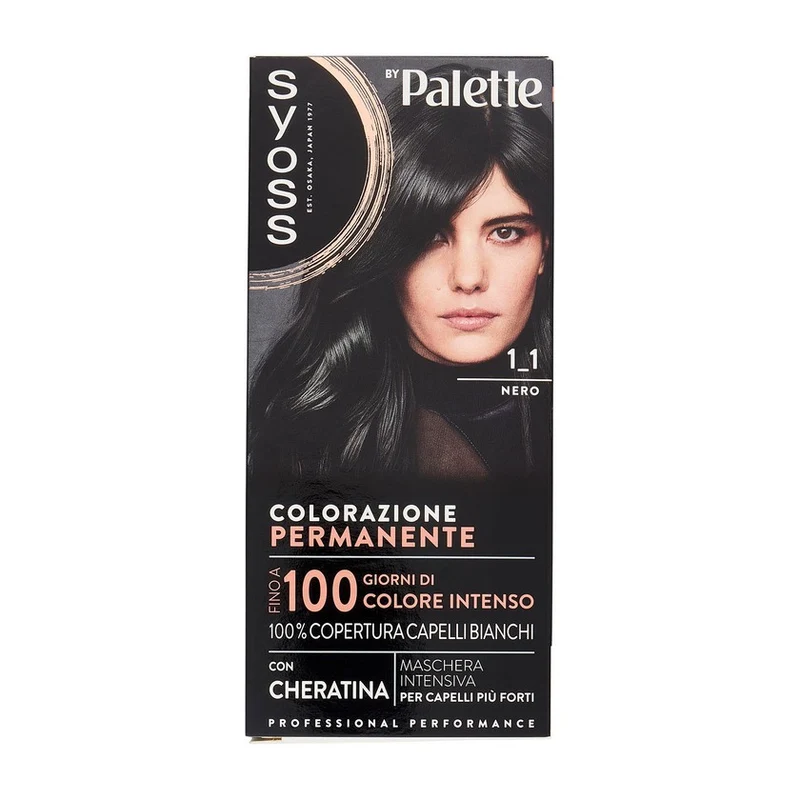 Syoss Permanent Cool Color Nero 1_1 — Colorante capelli
