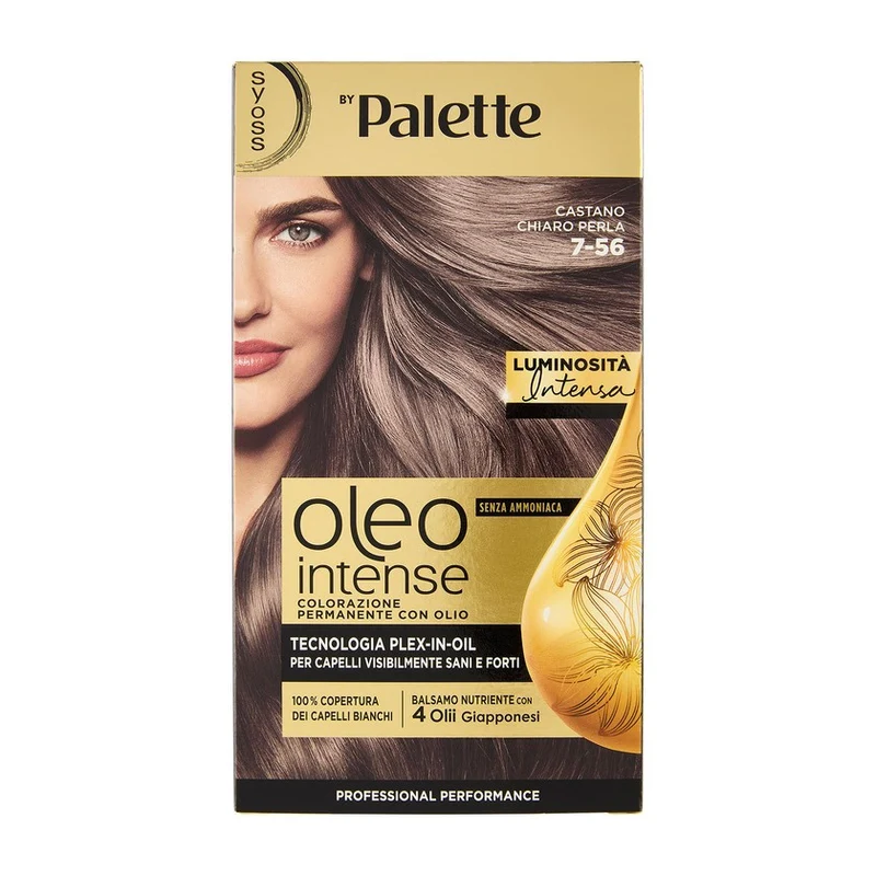 Syoss Oleo Intense Castano Chiaro Perla 7-56 — Colorante capelli