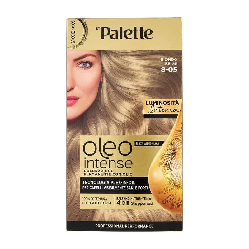 Syoss Oleo Intense Senza Ammoniaca Colorazione Permanente Con Olio Biondo Beige 8-05 — Colorazione capelli