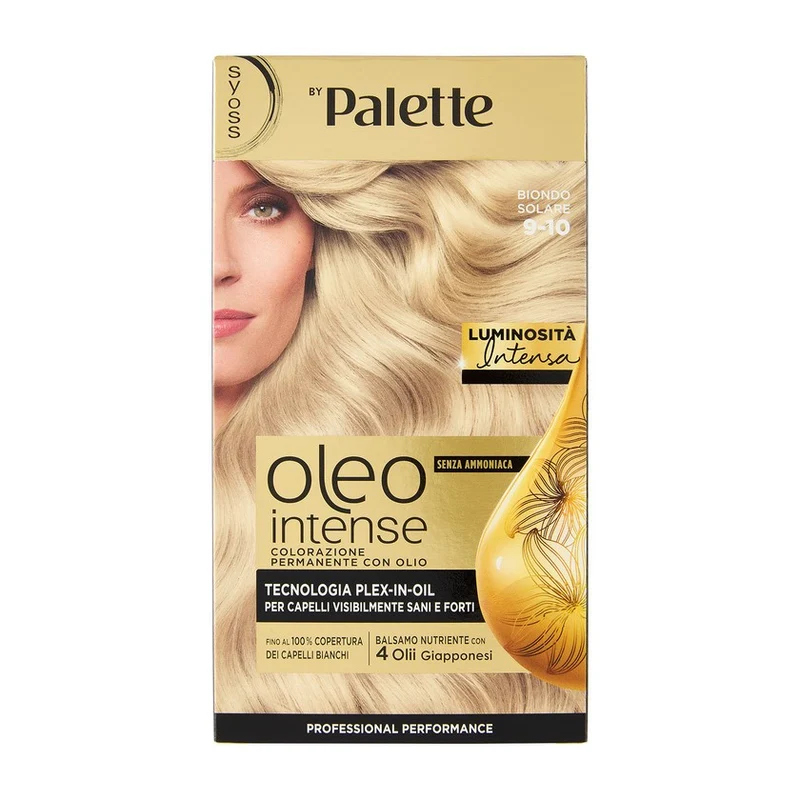 Syoss Oleo Intense Senza Ammoniaca Colorazione Permanente Con Olio Biondo Solare 9-10 — Colorazione permanente per capelli