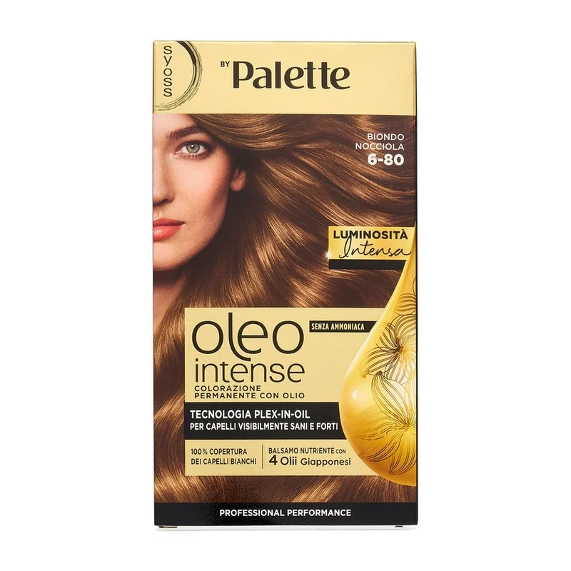 Syoss Oleo Intense Senza Ammoniaca Colorazione Permanente Con Olio Biondo Nocciola 6-80 — Colorazione permanente