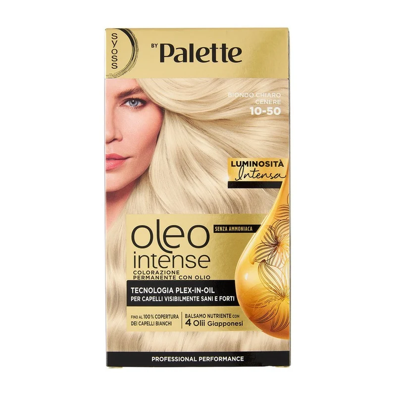 Syoss Oleo Intense Senza Ammoniaca Colorazione Permanente Con Olio Biondo Chiaro Cenere 10-50 — Colorazione capelli