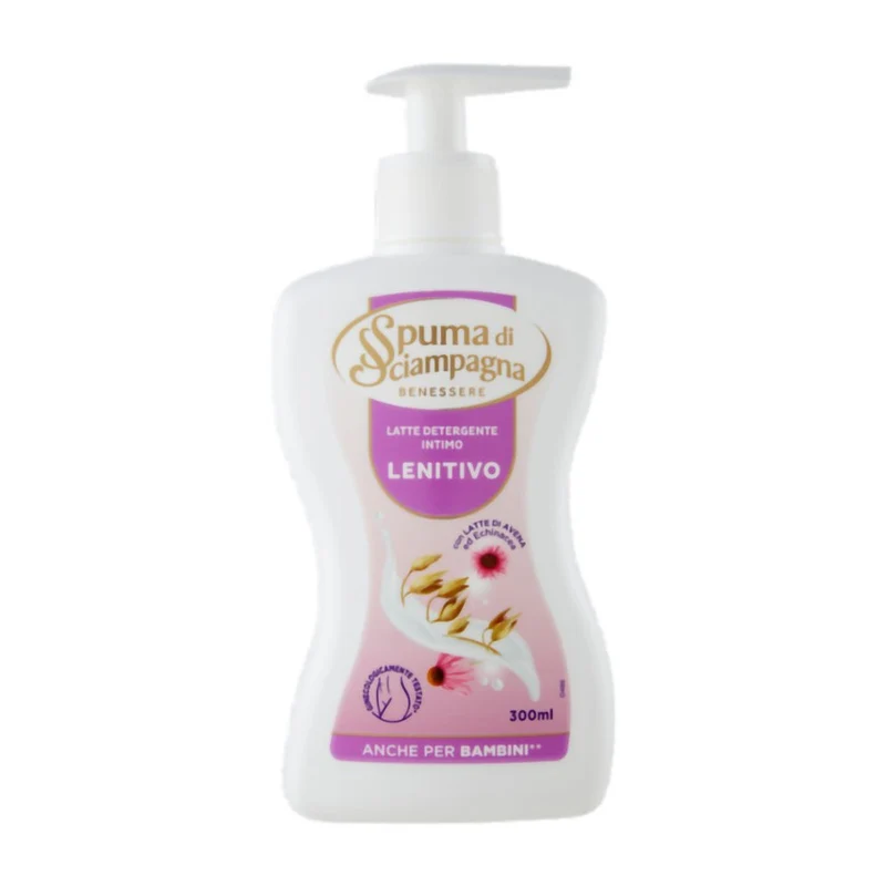Spuma di sciampagna Latte Detergente Intimo Lenitivo 300 ml — Detergente intimo
