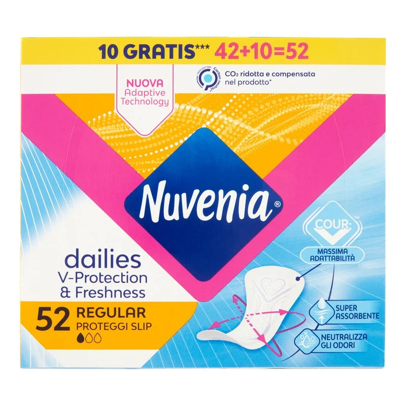 Nuvenia Proteggi-Slip Anatomico Uso Quotidiano 52 pezzi — Proteggislip